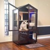 Aivituvin Solid Wood Cat Litter Box Enclosure Furniture with Casters-AIR103 - 2 of 4