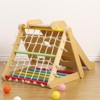 COZONY Toddler Indoor Gym Playset, 3-in-1 Wooden Climber with Climbing Net and Sliding Ramp for Home and Daycare - 3 of 4