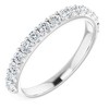 Pompeii3 1/2Ct Lab Created Diamond Stackable Anniversary Wedding Ring 14k White Gold - 4 of 4
