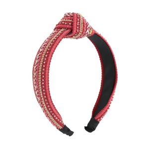 Unique Bargains Women's Rhinestone Sequins Headband 1 Pc - 1 of 4