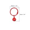 Unique Bargains Stainless Steel DIY Christmas Decoration Pet Bells Keyrings 5 Pcs - 2 of 3