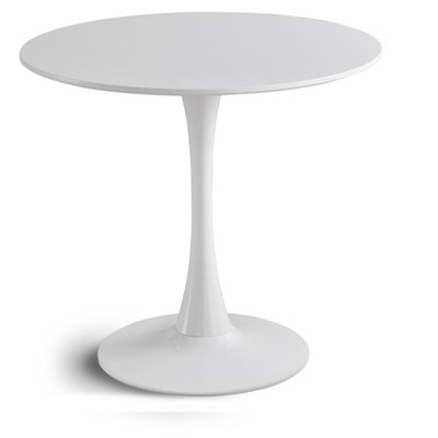 Anybear 31.5" Round White Dining Table, Medieval Casual Table Seating 2-4 People