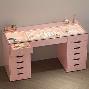 VANITII Eva Vanity Desk - 13 Storage Drawers - 1 of 4