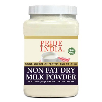 PRIDE OF INDIA Nonfat Dry Milk Powder PACK of 1 - 20 Oz