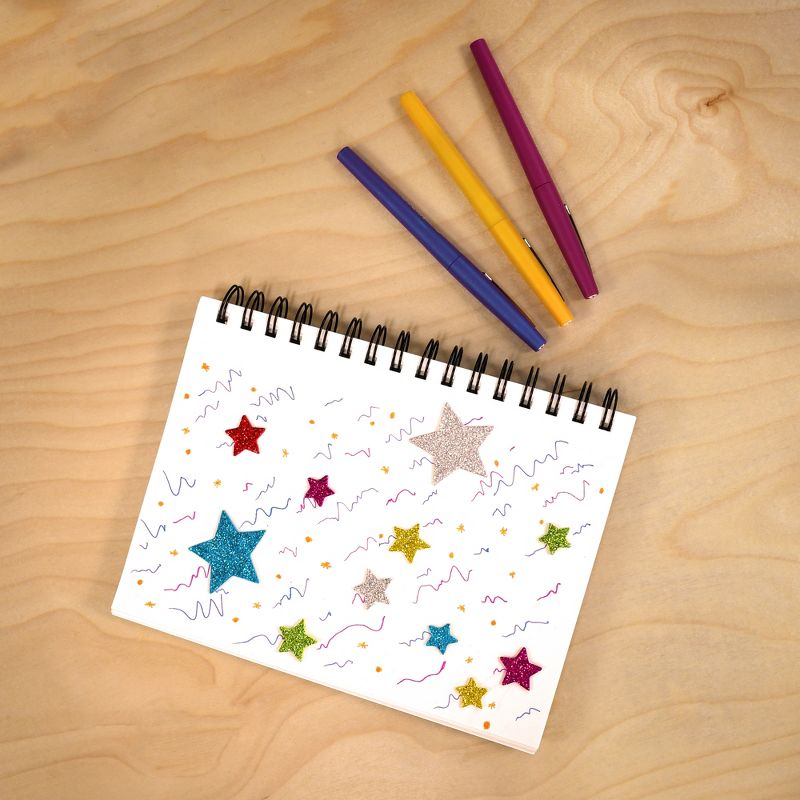 READY 2 LEARN™ Glitter Foam Stickers - Stars - Multicolor, 168 Per Pack, 3 Packs, 5 of 10