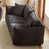 88" Chenille Fabric 3-Seater Sofa with Solid Wood Frame, Thick Padded Seats and Armrests, 2 Extra Pillows - 4 of 4