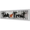 Northlight "Trick or Treat" Halloween Metal Wall Sign with Wood Frame - 27.5" - image 4 of 4