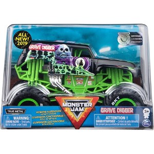 Monster Jam Official Grave Digger Monster Truck, Die-Cast Vehicle, 1:24 Scale - 1 of 3