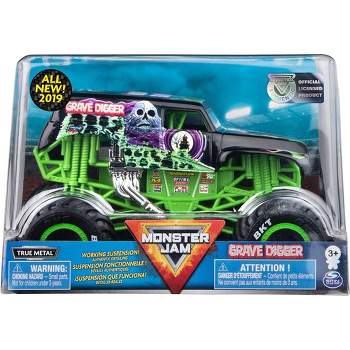 Monster Jam, Monster trucks en métal moulé El Toro Loco Vs. Grave Digger  officiels, échelle 1:64, jouets pour garçons à partir de 3 ans 