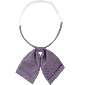 Elerevyo Women's Adjustable Satin Classic Bow Tie - 1 of 4