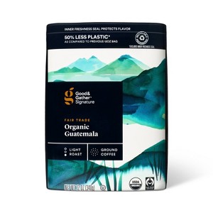 Signature Organic Guatemalan Light Roast Ground Coffee - 12oz - Good & Gather™ - 1 of 4