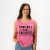 Simply Sage Market Pickleball Is My Favorite Season Garment Dyed Tank - 2 of 3
