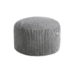Itopfox Comfortable Bean Bag Chair with Memory Foam Filling & Removable Plush Cover for Kids, Playroom, Living Room, Bedroom in Grey - 1 of 4