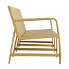 GlasFlength Accent Chairs Three Seater Sofa Waterproof PP Material Indoor Outdoor For Patio Cafe Terrace, Yellow, 71.26"*27.17"*29.92" - 4 of 4