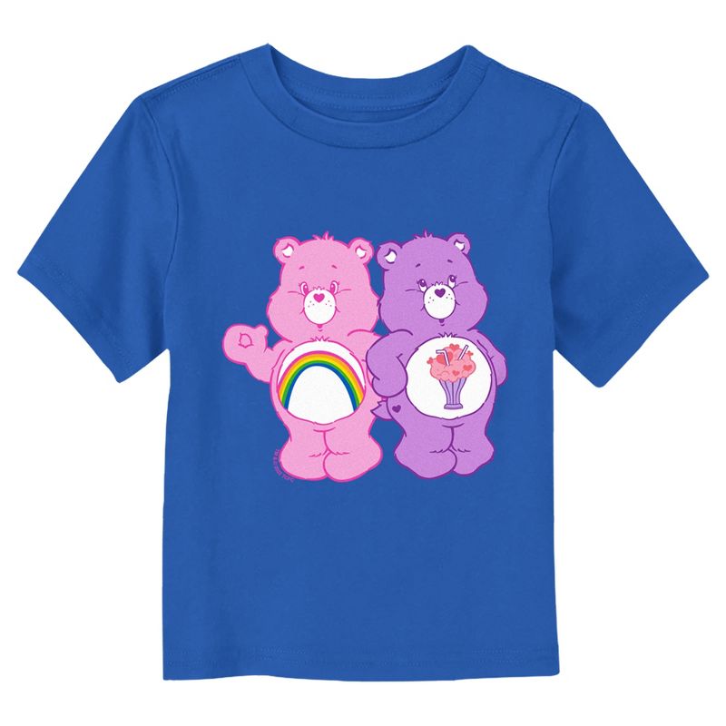 Care Bears Cheer Bear and Share Bear Friends  T-Shirt - Royal Blue - 4T, 1 of 4