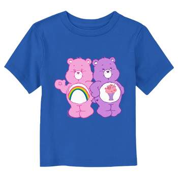 Care Bears Cheer Bear and Share Bear Friends  T-Shirt - Royal Blue - 4T