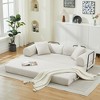NicBex Corduroy Convertible Sofa Bed,Sleeper Couch with 2 Pillows,Flexible Combination,Futon Couch for Living Room,Office,Apartment - 2 of 4