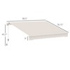 Osparple 8' x 7' Retractable Awning with Manual Crank Handle,Patio Awning with Polyester Fabric and Aluminum Frame for Gardens,Yard - 3 of 4
