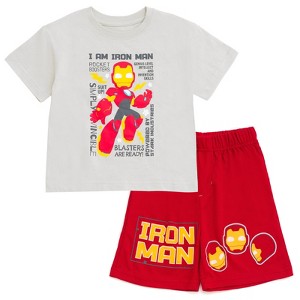 Marvel Avengers T-Shirt and Mesh Shorts Outfit Set Toddler Sizes (2T - 14-16) - 1 of 4