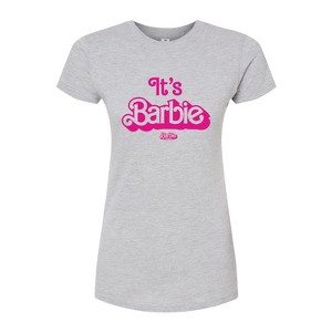 Women's - Barbie - It's Barbie Pink Fitted Graphic T-Shirt - 1 of 3