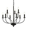Elegant Lighting Westley 9 lights pendant in black - 3 of 4