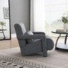 Lyngins Modern Upholstered Accent Chair, Small Space Linen Sofa Chair, Comfy Armchair with a Pillow, Reading Chair for Living Room, Bedroom, Office - 3 of 4
