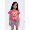 imagikids Girls Short Sleeve T-Shirt and Chambray Shorts 2 Piece Outfit Set Little Kid to Big Kid Sizes - 2 of 4