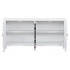 YOOCOZZ MDF Retro Sideboard with Circular Groove Design door and Round Metal Door Handle - 3 of 4
