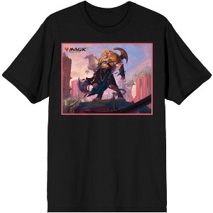 Lion MTG Men's Black Graphic T-Shirt- - 1 of 3