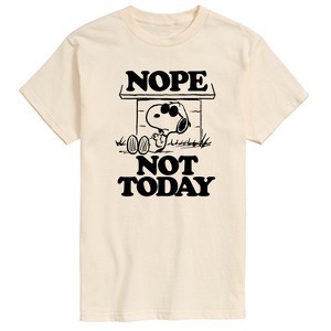 Men's - Peanuts - Joe Cool Nope Not Today Short Sleeve Graphic T-Shirt - 1 of 4