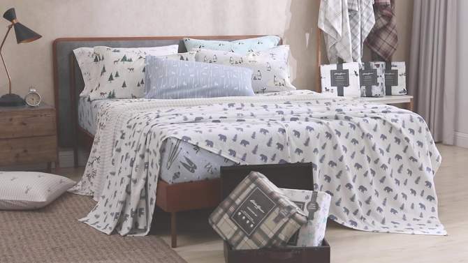 Patterned Flannel Sheet Set - Eddie Bauer, 2 of 16, play video