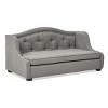 LAOTIES 35" Tufted Wingback Pet Sofa Bed,Medium Dog Couch,Performance Velvet,High-Density Foam Lounge For Small And Medium Pets - 4 of 4