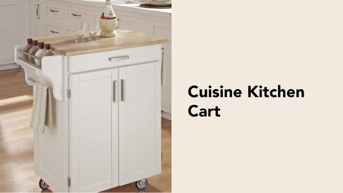Cuisine Kitchen Carts And Islands White Base - Home Styles, 3 of 5, play video