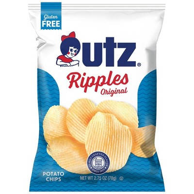 Utz Ripples Potato Chips Original, 2.75 oz