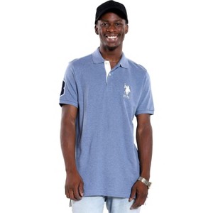 U.S. Polo Assn. Men's Short-Sleeve Polo Shirt with Applique, Casual Summer Slim Fit Polo Shirt with Contrast Color - 1 of 3