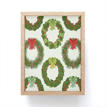 Sabine Reinhart Christmas Wreaths Framed Mini Art Print - Society6