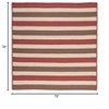 Colonial Mills Stripe It - Terracotta 6 ft. square Square Rug Indoor/Outdoor 100% Polypropylene - 2 of 2