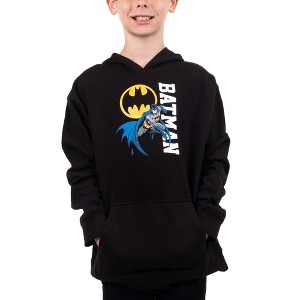 Batman Youth Boys Black Graphic Hoodie - 1 of 2