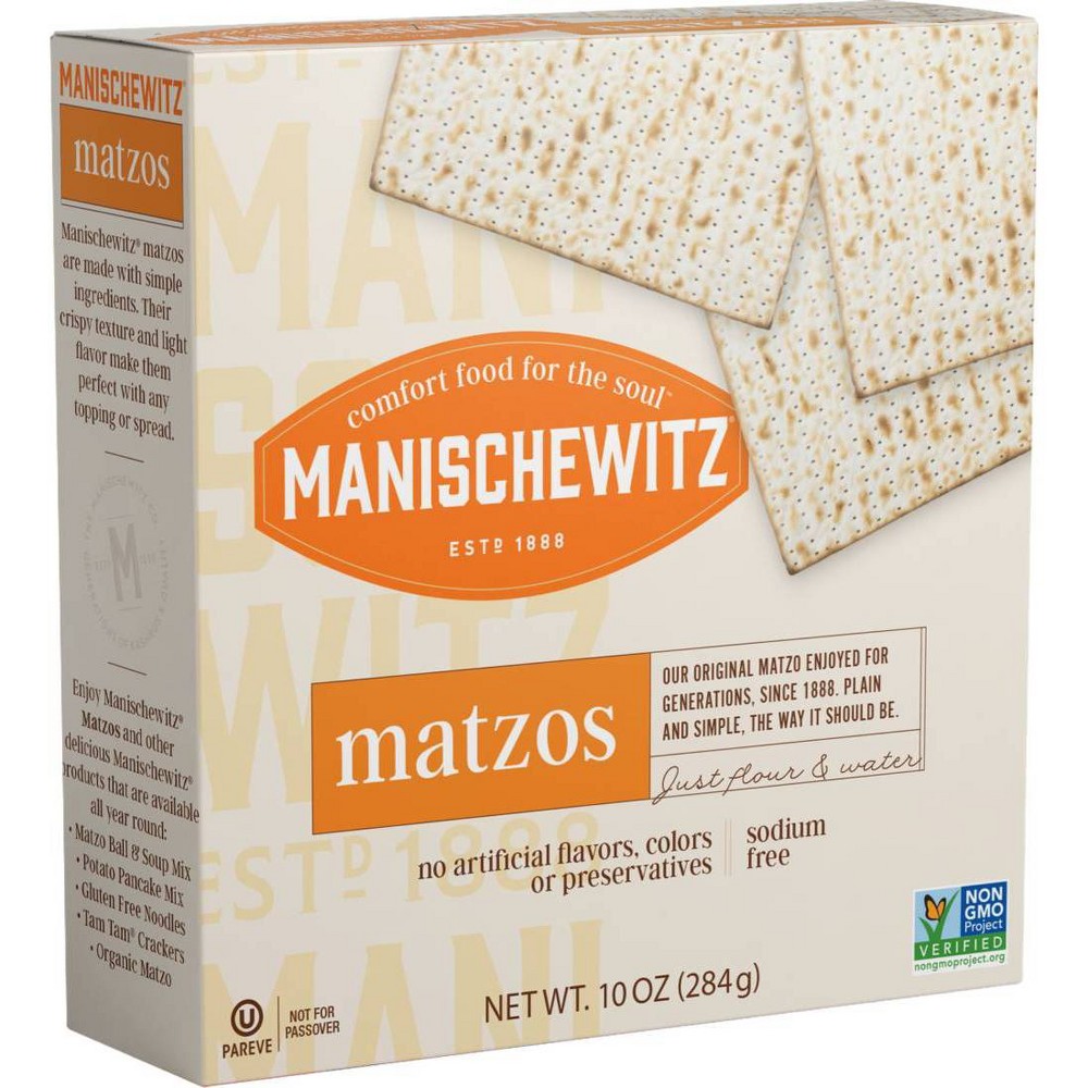 UPC 072700000161 product image for Manischewitz No Salt Matzo Crackers 10oz | upcitemdb.com