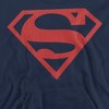 Boys’ Superman Red On Black Shield Hooded Sweatshirt - 2 of 4