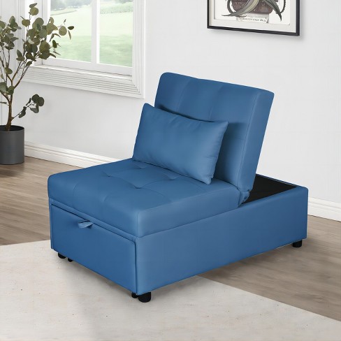 Fold out best sale bed ottoman target