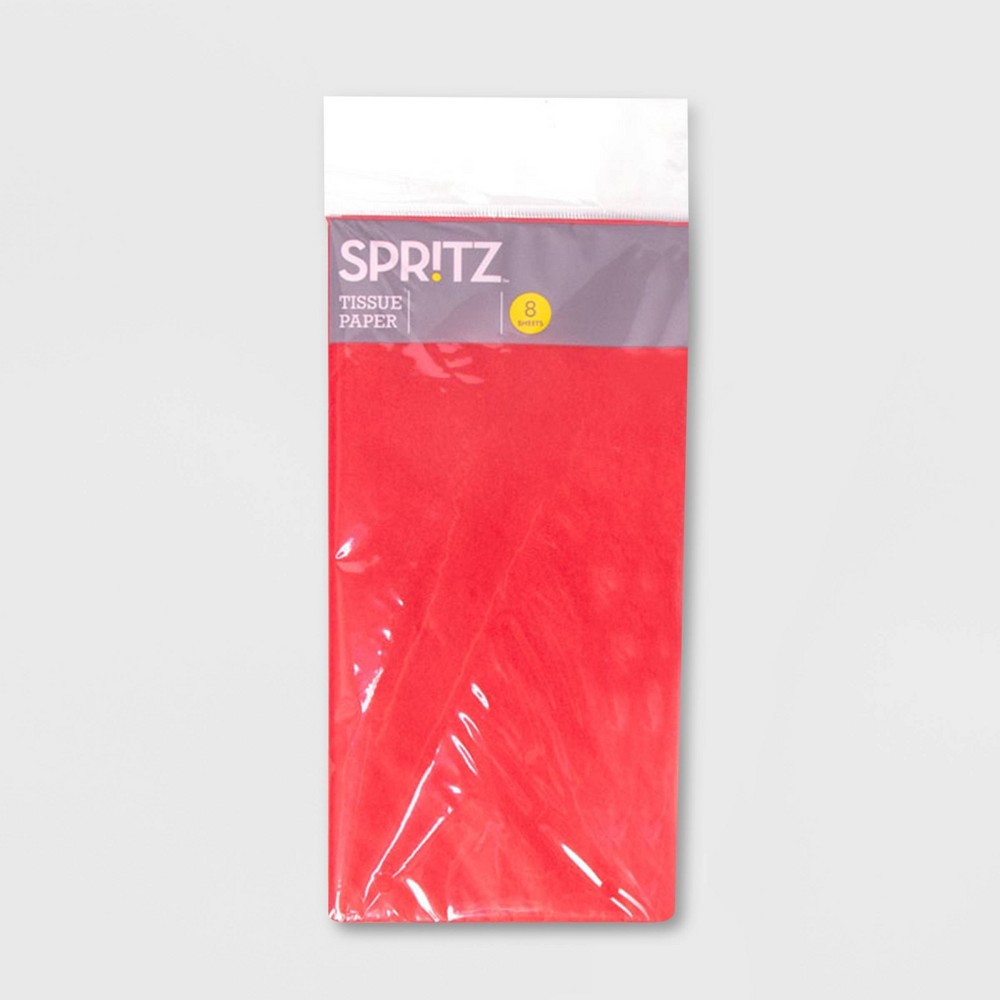 8ct Pegged Tissue Red - Spritz