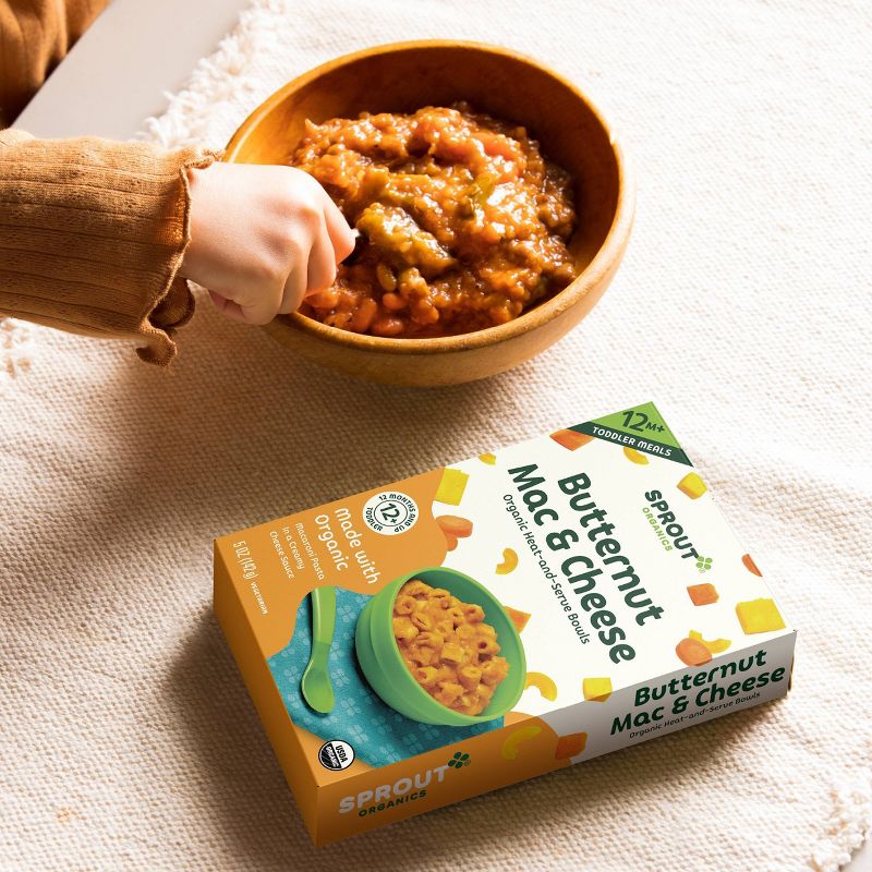 Sprout Foods Organic Butternut Mac and Cheese Toddler Meals - 5oz, 4 of 6