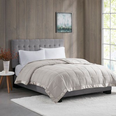 MAXZZZ Lightweight Down Alternative Blanket with Satin Trim