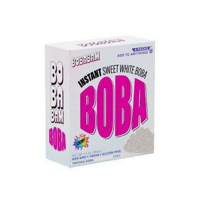 BobaBam Instant Sweet White Chewy Boba Pearls - 7.1oz/4ct