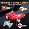 Acekool Car Dolly Set of 2, 5000 LBS Capacity Wheel Dollies for Moving Cars Trucks SUVs, 2.5" Swivel Casters Anti-Slip Steel Frame - 4 of 4