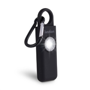 Ivation Personal SOS Keychain Alarm, 125 dB Rechargeable Personal Alarm W/LED Strobe Light - 1 of 4