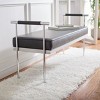 Pim Long Rectangle Bench W/ Arms  - Safavieh - image 4 of 4