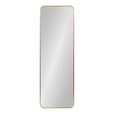 Zayda 48" Gold Aluminum Rectangular Wall Mirror