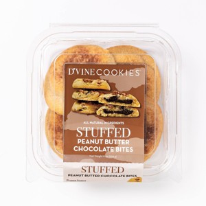 D'Vine Cookies Stuffed Peanut Butter Chocolate Bites - 8oz - 1 of 4